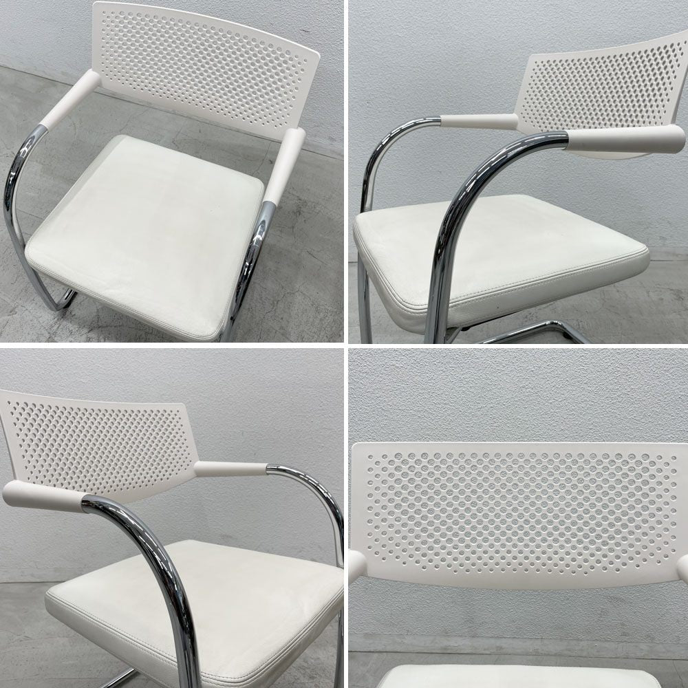 ヴィトラ vitra ビザビ2 Visavis2 アームチェア デスクチェア カンティレバー スタッキング不可仕様 アントニオ・チッテリオ B 〓