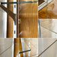 パシフィックファニチャーサービス PACIFIC FURNITURE SERVICE P.F.S. アルミナム ALUMINIUM GLASS CASE ガラスケース AL-60 オーク材 スチール脚 W60cm 定価￥121,000 - ◎