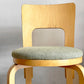 アルテック artek チェア66 CHAIR66 ダイニングチェア ナチュラルラッカー バーチ材 ファブリックシート アルヴァ・アアルト フィンランド 北欧家具 ビンテージ A ■
