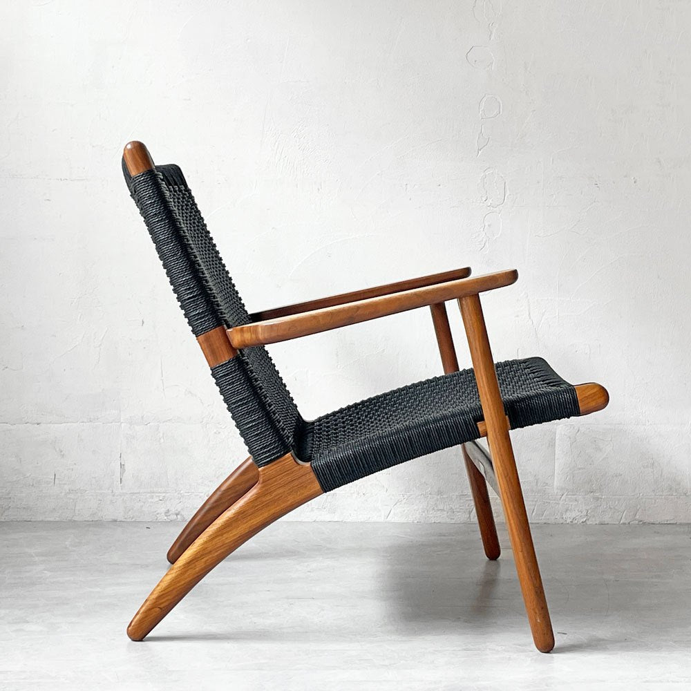カールハンセン＆サン Carl Hansen & Son CH25 イージーチェア ラウンジチェア ウォールナット材 ブラックペーパーコード ハンス・J・ウェグナー デンマーク 北欧家具 ★