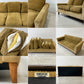 トラックファニチャー TRUCK FURNITURE FKソファ SOFA トリム TRIM 3シーター F-21 グリーンコーデュロイ ウォールナット無垢材 定価￥440,000- ●