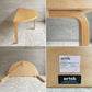 アルテック artek テーブル 95 Table 95 ダイニングテーブル 半円形 バーチ材 ナチュラルラッカー 脚カット品 アルヴァ・アアルト 北欧 フィンランド 定価￥215,000- ♪