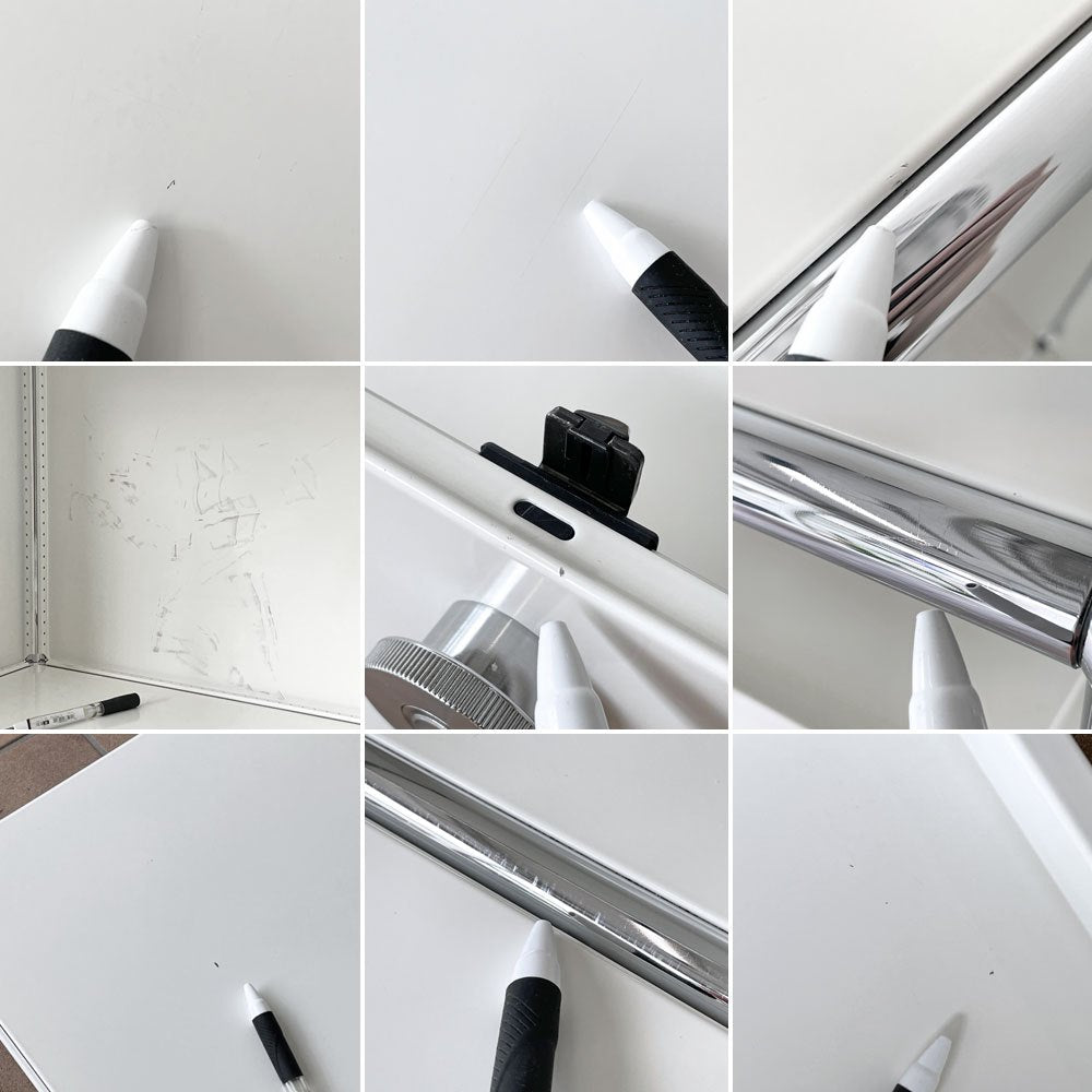 USMハラー USM Haller モジュラーファニチャー キャビネット シェルフ 1列4段 W77cm エクステンションシェルフ×4+ドロップダウン+ドロワー 定価431,595円 ◇