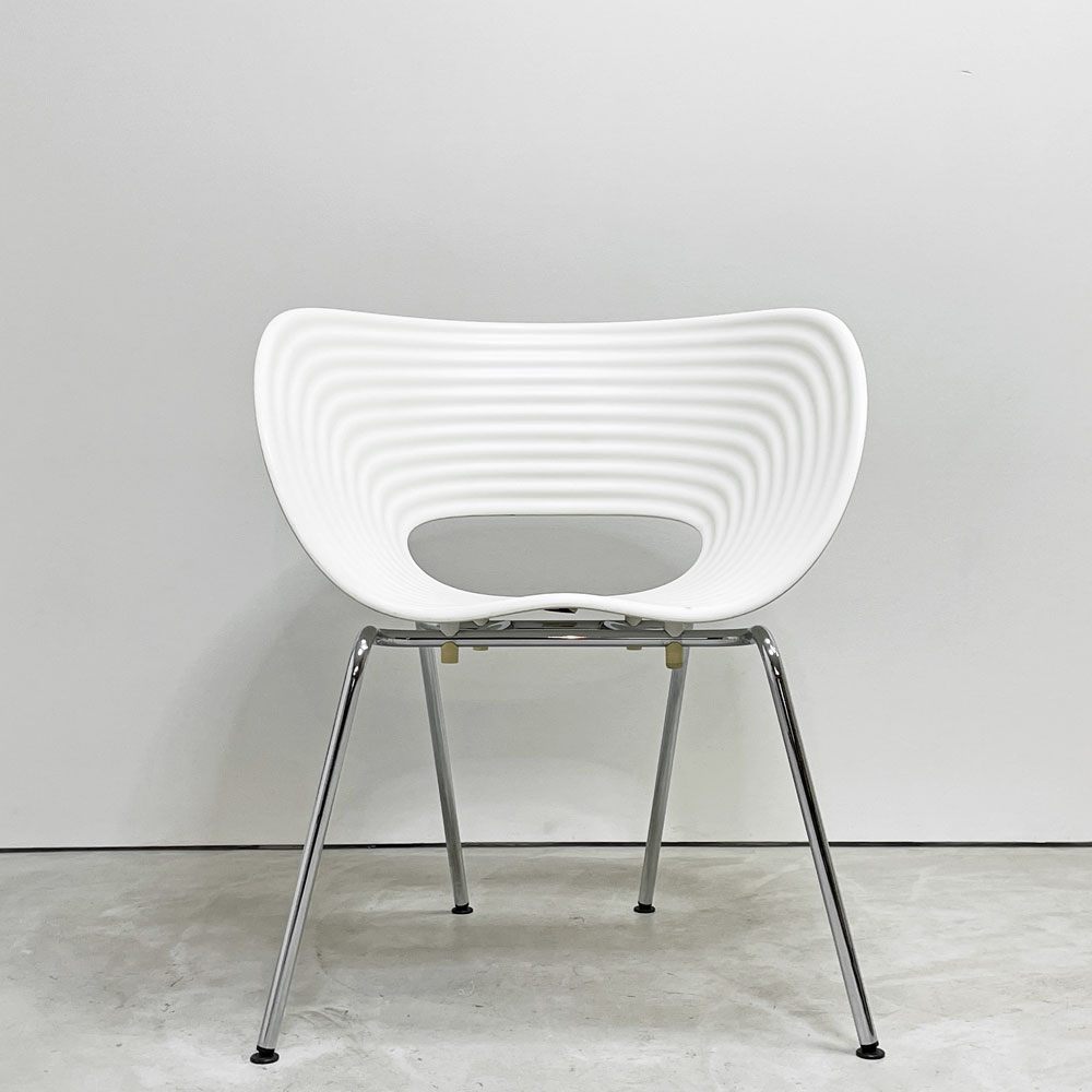 ヴィトラ vitra トムバックチェア Tom Vac ダイニングチェア スタッキングチェア ロン・アラッド ホワイト モダンデザイン A ●