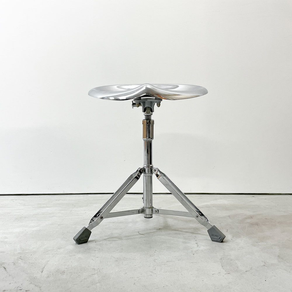 ダルトン DULTON X2 ビートスツール BEAT STOOL 回転式 無段階高さ調節 スチール クローム 折り畳み 廃番 C ●