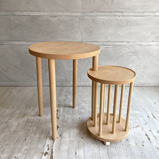 コサイン cosine リンクテーブル メープル材 サイドテーブル コーヒーテーブル マガジンラック ナチュラル 北欧スタイル 河田 敏宏 参考定価￥89,100- ♪