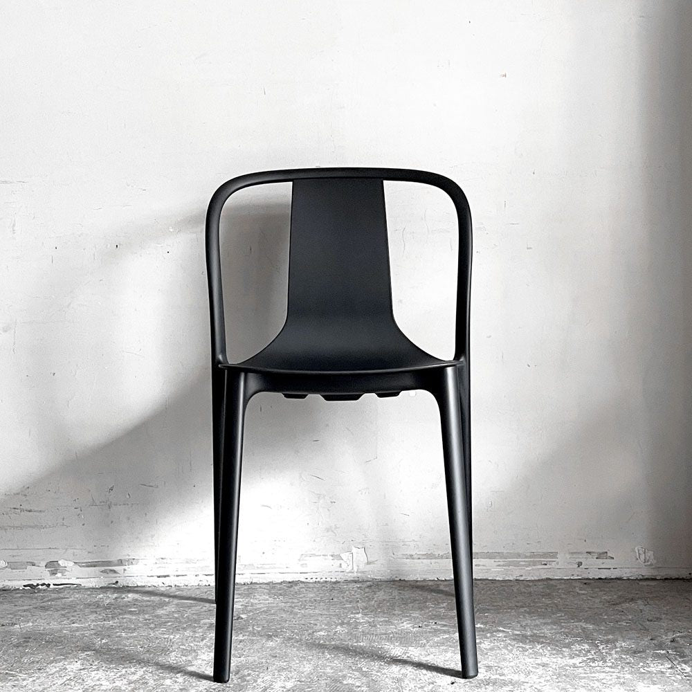ヴィトラ Vitra ベルヴィルチェア Belleville Chair ダイニングチェア スタッキングチェア ディープブラック ロナン & エルワン・ブルレック B ■