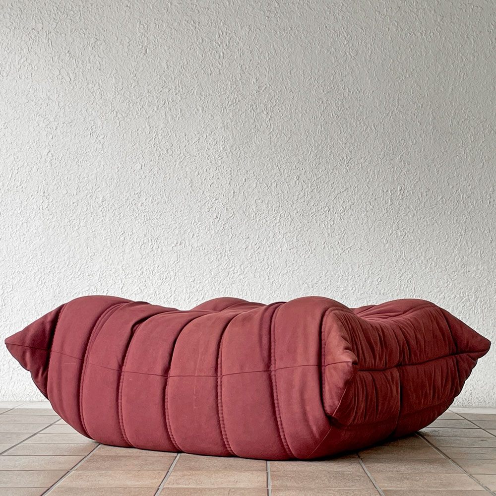 リーンロゼ ligne roset トーゴ パフ オットマン ボルドー ウルトラスエード フランス 定価121,000円 ◇