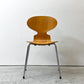 フリッツハンセン Fritz Hansen 3101 アリンコチェア アントチェア 4本脚 ナチュラルビーチ ラッカー仕上げ フェルトグライズ アルネ・ヤコブセン D ●