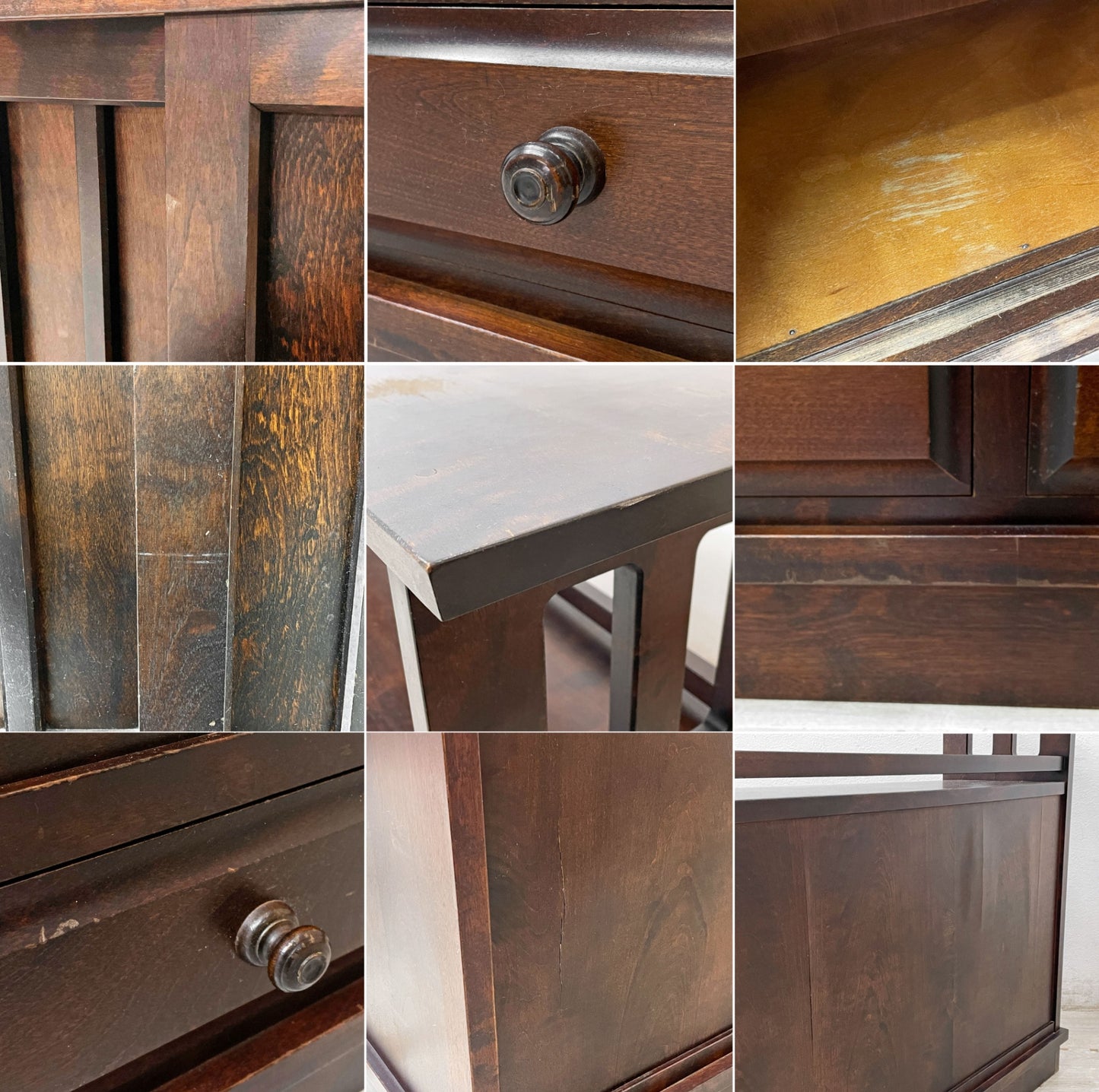 北海道民芸家具 茶棚 HM108K サイドボード 飾り棚 無垢樺材 和家具 民藝家具 ●