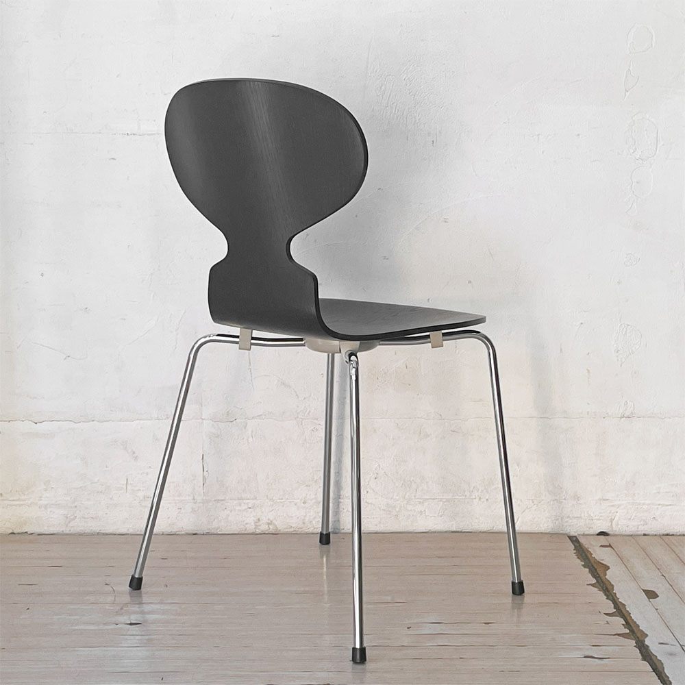フリッツハンセン Fritz Hansen アントチェア ANT CHAIR アリンコチェア カラードアッシュ 4本脚 アルネ・ヤコブセン デンマーク 北欧家具 2019年製 ★