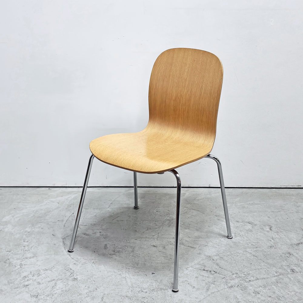 カッペリーニ Cappellini テイト TATE スタッキングチェア プライウッド ジャスパー・モリソン ナチュラルカラー 店舗什器 イタリア ●