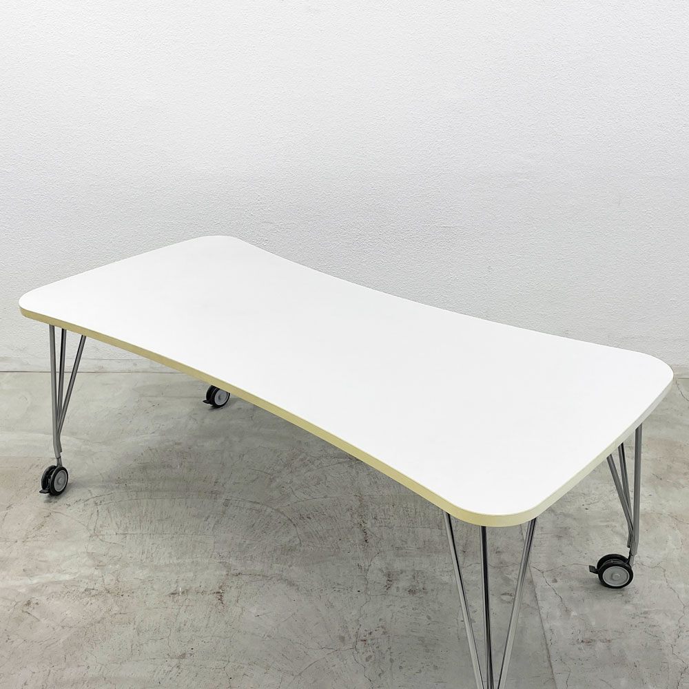 カルテル Kartell マックステーブル MAX TABLE ホワイト ミーティングテーブル キャスター付 フェルーチョ・ラヴィアーニ Ferruccio Laviani イタリア〓