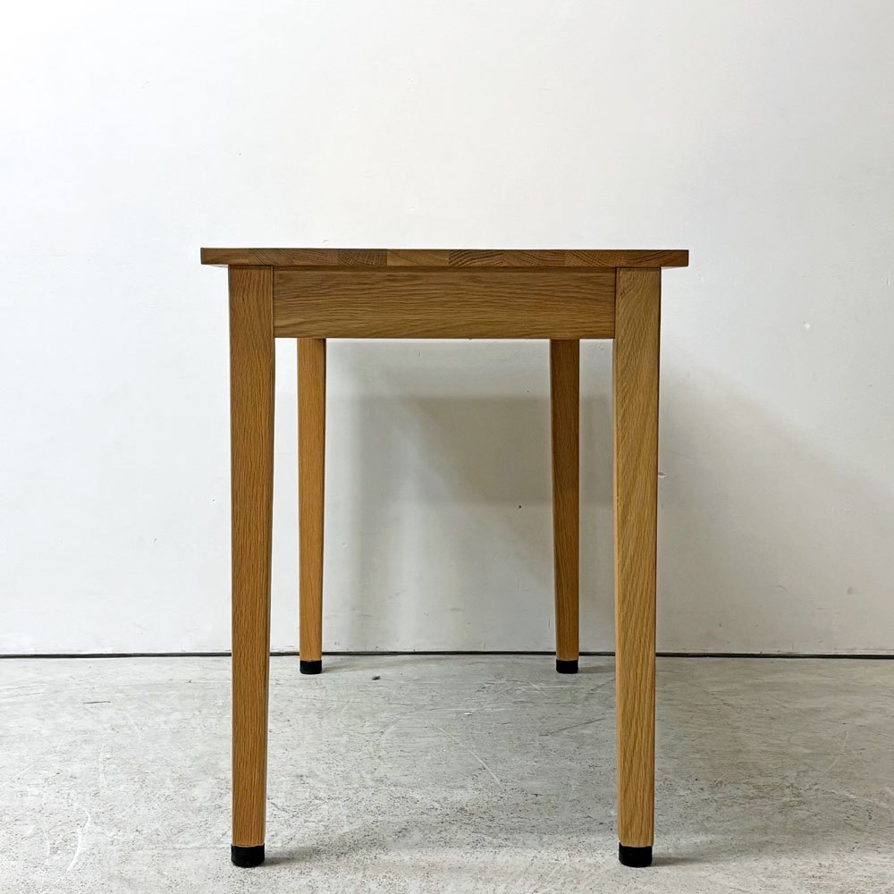無印良品 MUJI オーク無垢材 パーソナルデスク 学習机 2ドロワー 引出し付き ナチュラルスタイル W110cm ●