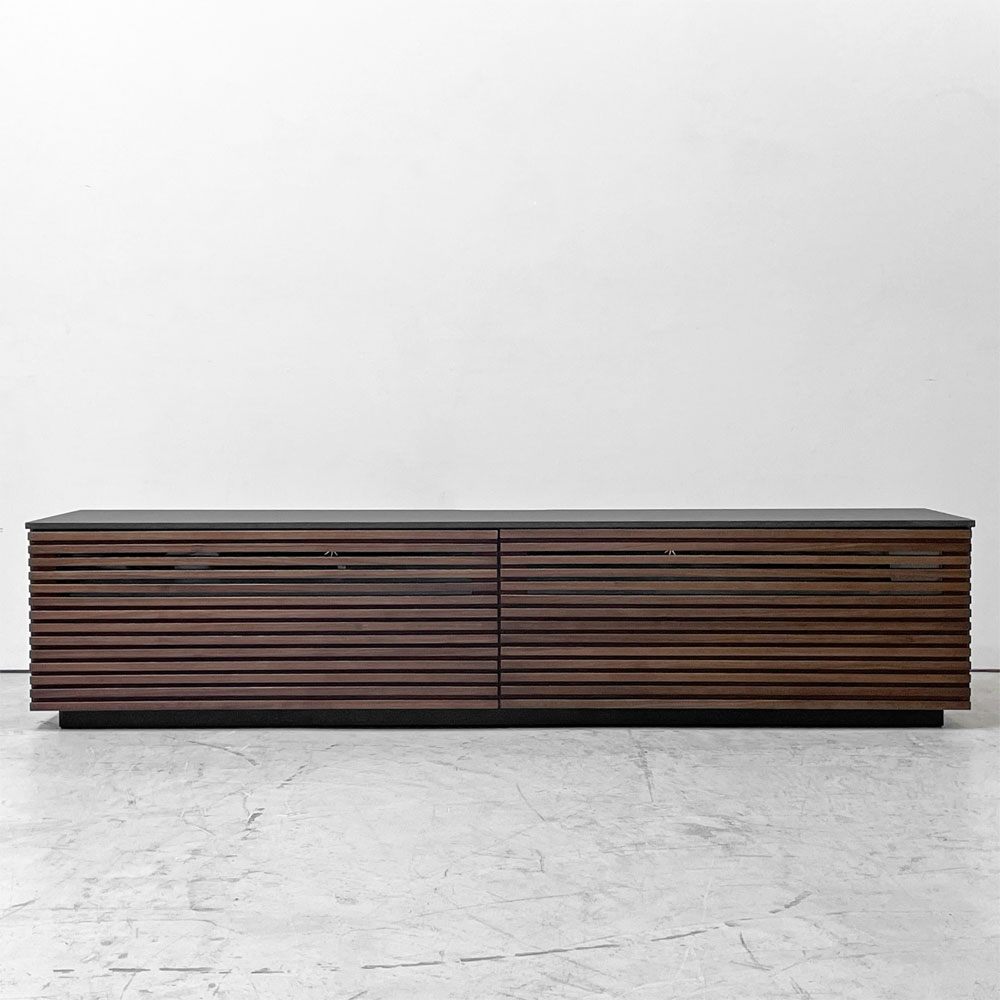 関家具 ジェネシス JENESYS テレビボード ウォールナット TVボード AVボード 2ドロワー W180cm 定価￥86,750- ●