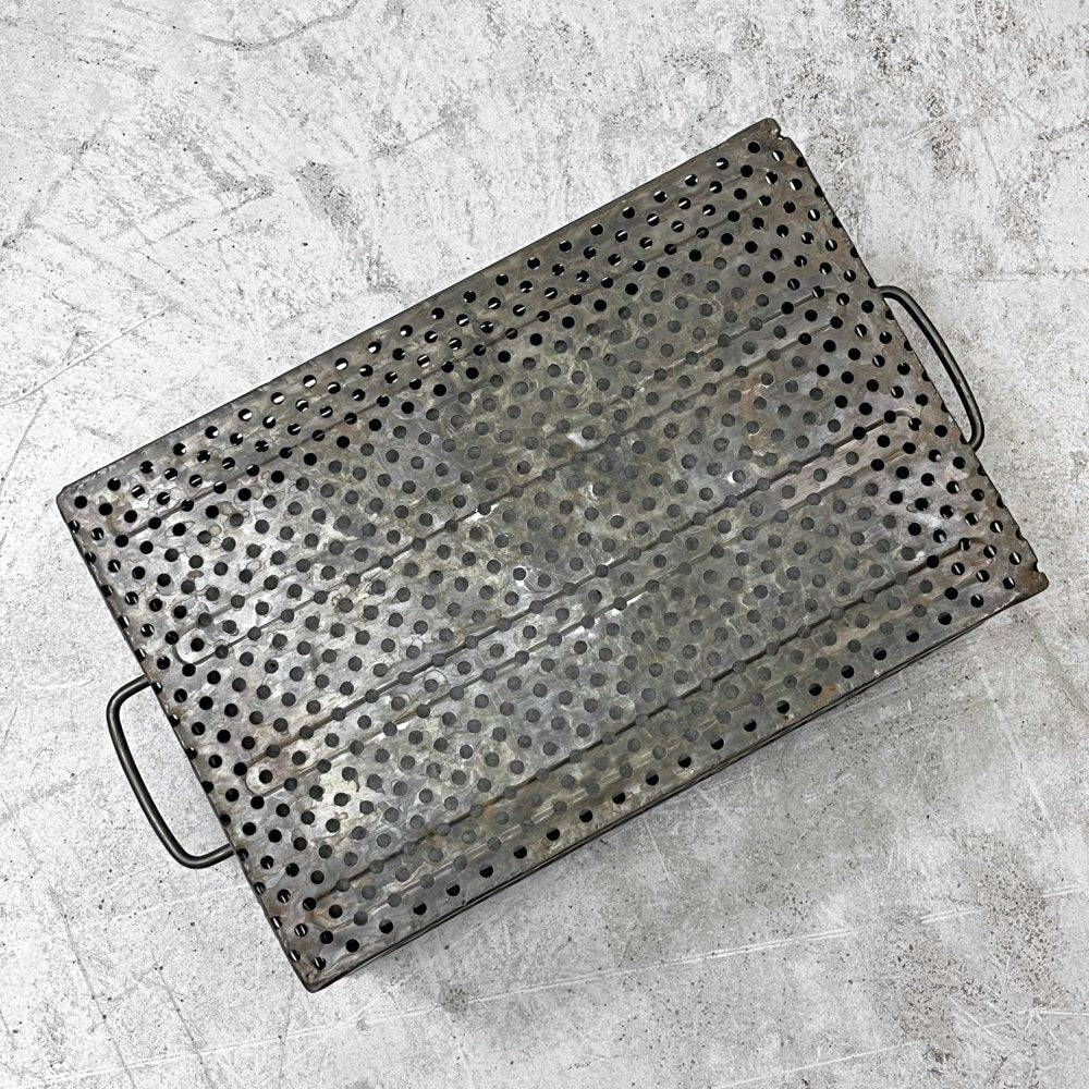 SCHAFER スタッキング ストレージボックス パンチングメタル インダストリアル ドイツビンテージ D ●