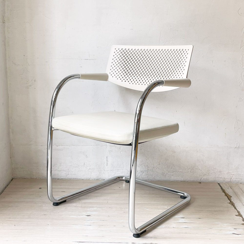 ヴィトラ vitra ビザビ2 Visavis2 アームチェア デスクチェア カンティレバー スタッキング不可仕様 アントニオ・チッテリオ A ★