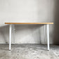 かなでもの KANADEMONO ザ・テーブル THE TABLE リノリウム天板 デスク ダイニングテーブル W120cm × Slimline脚 ホワイト ■