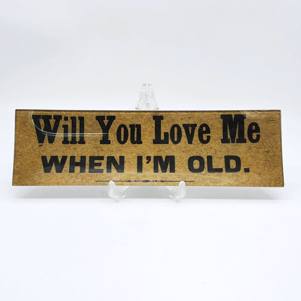 ジョンデリアン JOHN DERIAN デコパージュプレート Will You Love Me When I'm Old 飾り皿 ニューヨーク H.P.FRANCE 取扱 ●