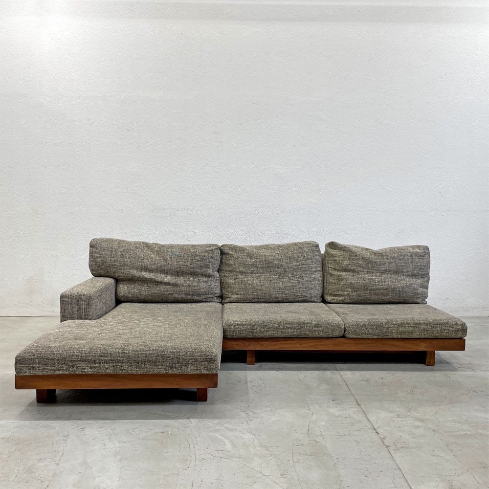 マスターウォール MASTERWAL デニッシュ ソファ DANISH SOFA 2シーター + カウチソファ ウォールナット無垢材 アカセ木工 〓