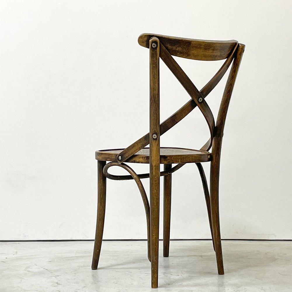トン TON クロスバック ベントウッドチェア CrossBack Bentwood chair ダイニングチェア 曲木椅子 ビーチ材 チェコ製 ●