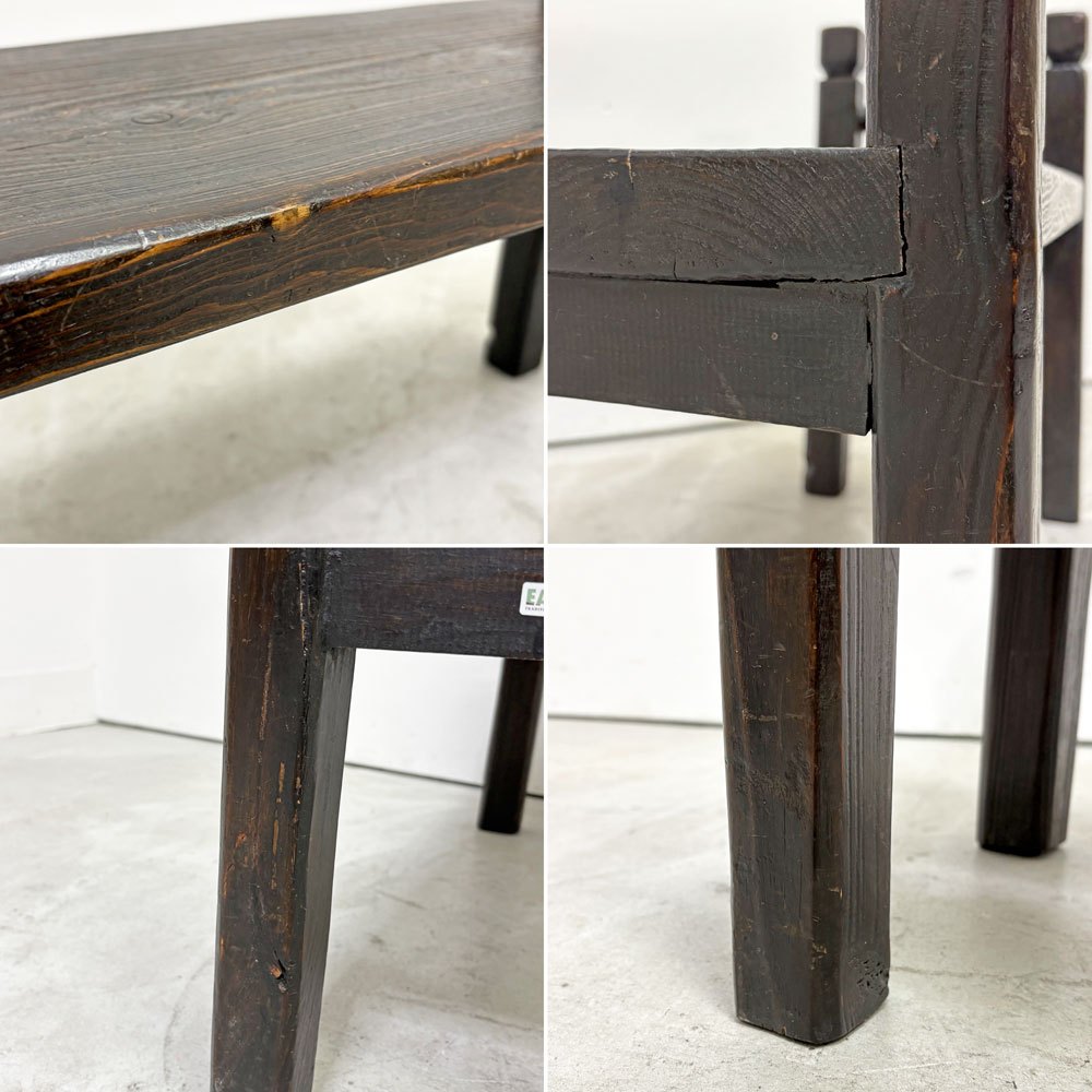 イーストウィンド EAST WIND ミニシェルフ プランター台 花台 木製 アジアン家具 ダークブラウン ●