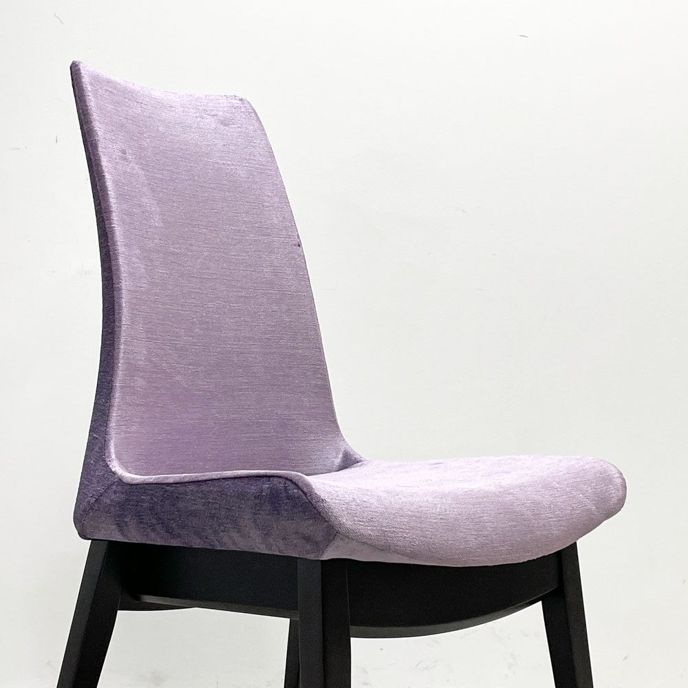 カワジュン KAWAJUN ドリディナチェア DORIDINA CHAIR ファブリック パープル モールドウレタン シンプルデザイン C ●