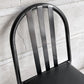 フランスビンテージ French Vintage ステヴァンチェア Stevens Chair モデルC Model C ブラック レザー クッションシート ロベール・マレ＝ステヴァンス 刻印有 A ♪