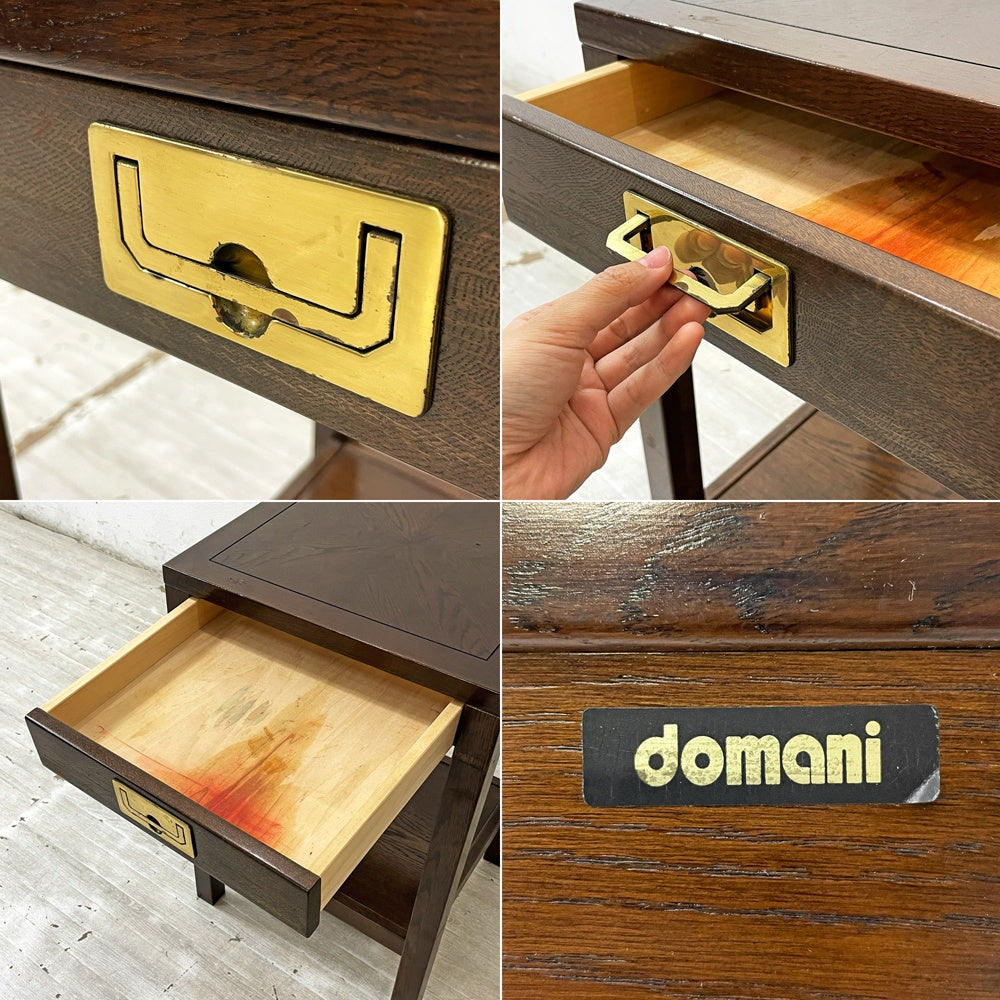 カリモク karimoku ドマーニ domani モーガントン Morganton サイドテーブル 1ドロワー 電話台 花台 ヒッコリーブラウン ●
