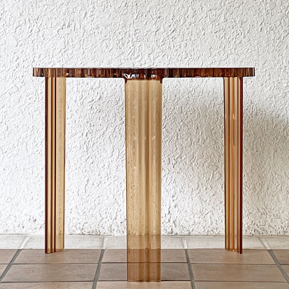 カルテル Kartell ティーテーブル ハイ T-TABLE サイドテーブル ブラック φ50×H44cm パトリシア・ウルキオラ イタリア 定価￥51,500- ◇
