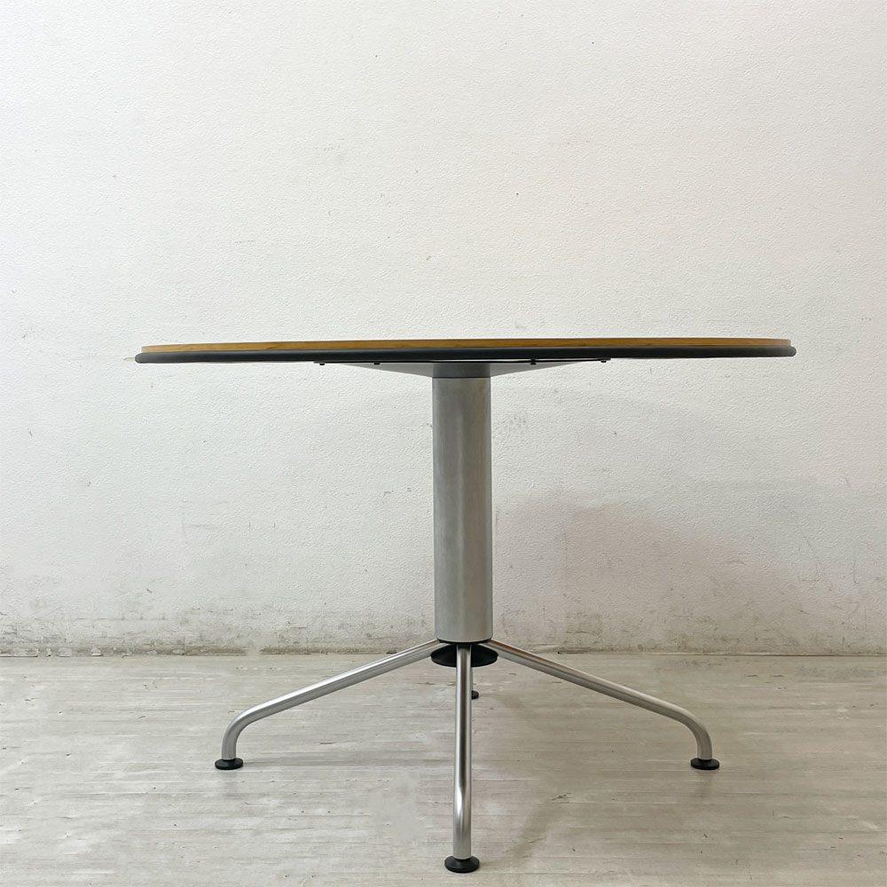 フリッツハンセン Fritz Hansen VMシリーズ ラウンド ダイニングテーブル ヴィコマジストレッティ デンマーク アジャスター W107cm ●