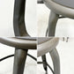 フェールトラヴァイユ FER TRAVAIL ニコルチェア NICOLLE Chair SH45cm ダイニングチェア スチール マットクリア仕上げ 別注モデル レザーパッド付 ネイビー インダストリアル フランス ●