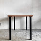 かなでもの KANADEMONO ザ・テーブル THE TABLE ダイニングテーブル ラバーウッド天板 W120cm スクエアバー脚 ブラック グライズ欠品 定価￥49,900- ■