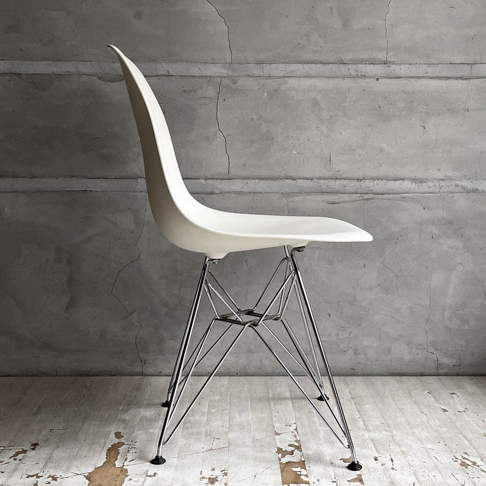 ヴィトラ vitra サイドシェルチェア ポリプロピレン製 ホワイト エッフェルベース C&R イームズ ミッドセンチュリー ♪