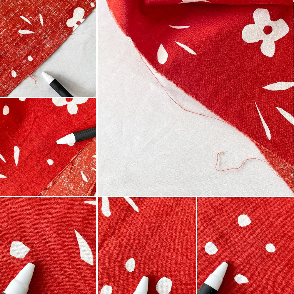 マリメッコ marimekko クッカケト KUKKAKETO フィンランド ビンテージ ファブリック W27 x H113cm 朱色 石本藤雄 北欧雑貨 ◇