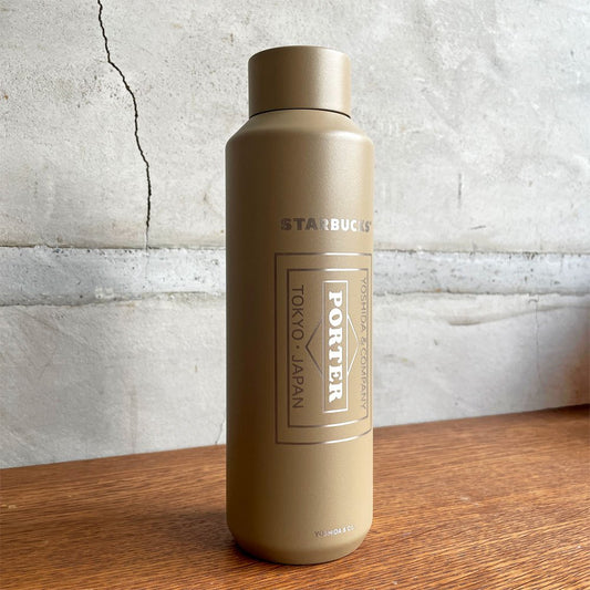スターバックス Starbucks × ポーター PORTER リサイクルステンレスボトル 591ml マットラテベージュ 吉田カバン 2025年 未使用品 ♪