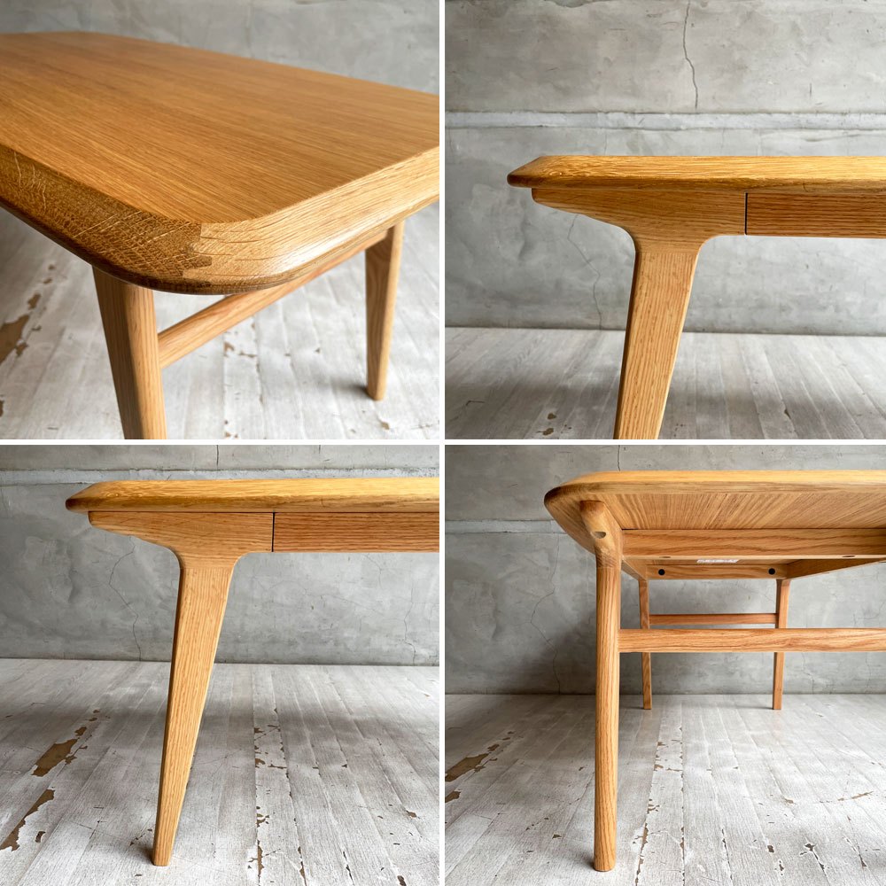 イデー IDEE イキ IKI ローテーブル LOW TABLE オーバル型 ナラ材 ナチュラル 北欧デザイン ♪