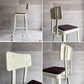 ダルトン DULTON スタンダードバーチェア Standard bar chair ハイチェア アイボリー スチール×ファブリック USビンテージスタイル 座面張替え済 参考定価¥28,600- B♪