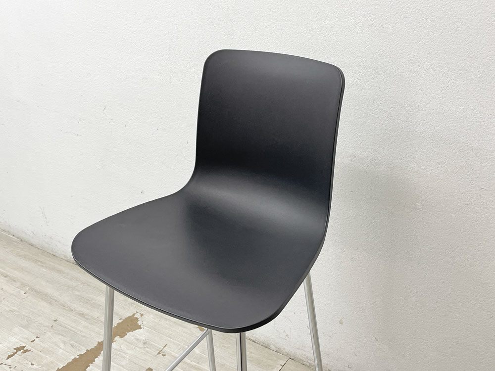 ヴィトラ Vitra ハル HAL RE スツール ハイ ジャスパー・モリソン Jasper Morrison バースツール カウンターチェア ディープブラック 定価66,000円 A ●