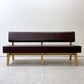 イデー IDEE ソリッドベンチ SOLID BENCH ソファ 2人掛けソファ 長椅子 W150cm PVCレザー ワインレッド アッシュ材フレーム 参考価格￥199,900～ ●
