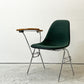 ハーマンミラー Herman Miller サイドシェルチェア セカンド 2nd ビンテージ アプホルスター スクールベース スタッキングベース 肘掛けテーブル付 イームズ ミッドセンチュリー B ●