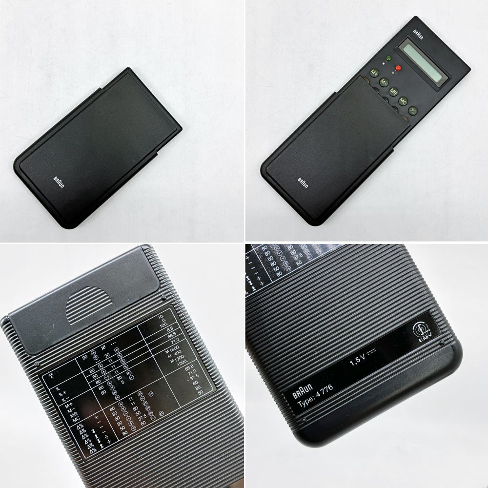 ブラウン BRAUN カーキュレーター 電卓 ET66 ブラック Type:4776 ディーター・ラムス Dieter Rams ドイツ 専用カバー＆箱付 ●