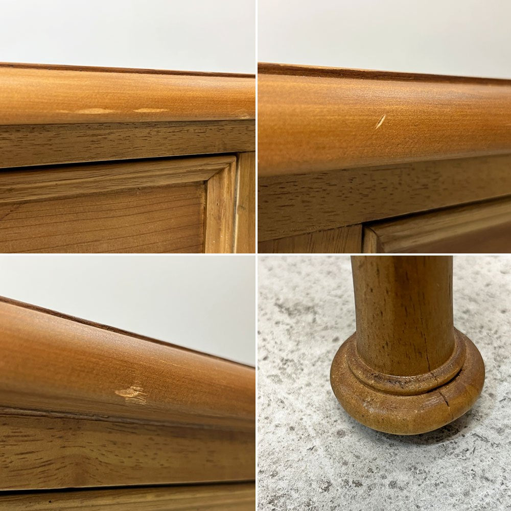 クラッシュゲート CRASHGATE ノットアンティークス Knot antiques オリザデスク ORIZA DESK 杉古材 ろくろ脚 クラシカルデザイン 廃番 ●