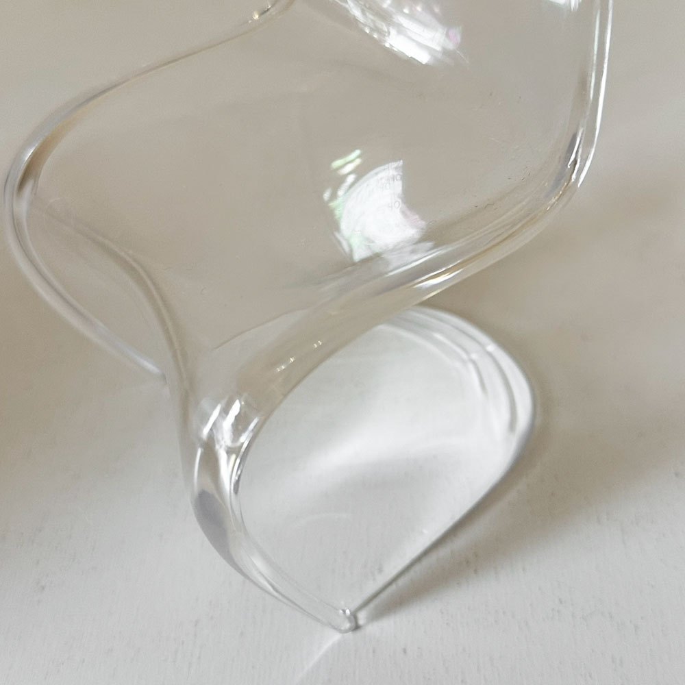 ヴィトラ デザインミュージアム Vitra Design Museum ミニチュアコレクション パントンチェア 1/6スケール クリア 箱付き ◎