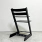 ストッケ STOKKE トリップトラップ TRIPP TRAPP ベビーチェア キッズチェア S/N無し ブラック ノルウェー 北欧家具●
