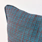 カッシーナイクスシー Cassina ixc. クッション W45cm ターコイズブルー×ブラウン フェザー 織柄 モダン B ◎