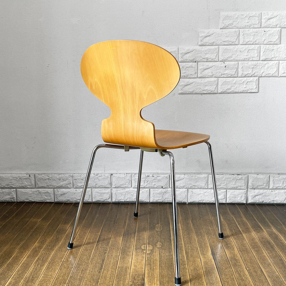 フリッツハンセン Fritz Hansen 3101 アリンコチェア アントチェア 4本脚 ナチュラルビーチ ラッカー仕上げ フェルトグライズ アルネ・ヤコブセン E ◎