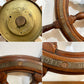 ブラウン ブロス ＆ ローズバンク アイアンワークス UKビンテージ Brown Bros & Co ROSEBANK IRONWORKS EDINBURGH 船舵 木製ラット ハンドル オブジェ 店舗装飾 ◎