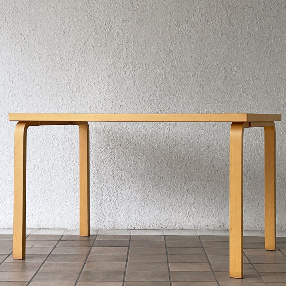 アルテック artek ダイニングテーブル 81B ナチュラルラッカー W120×D75cm アルヴァ・アアルト 北欧家具 フィンランド ◇