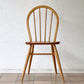 アーコール Ercol フープバックチェア ダイニングチェア スポークバック エルム材 UKビンテージ ブルーラベル 英国家具 ◇